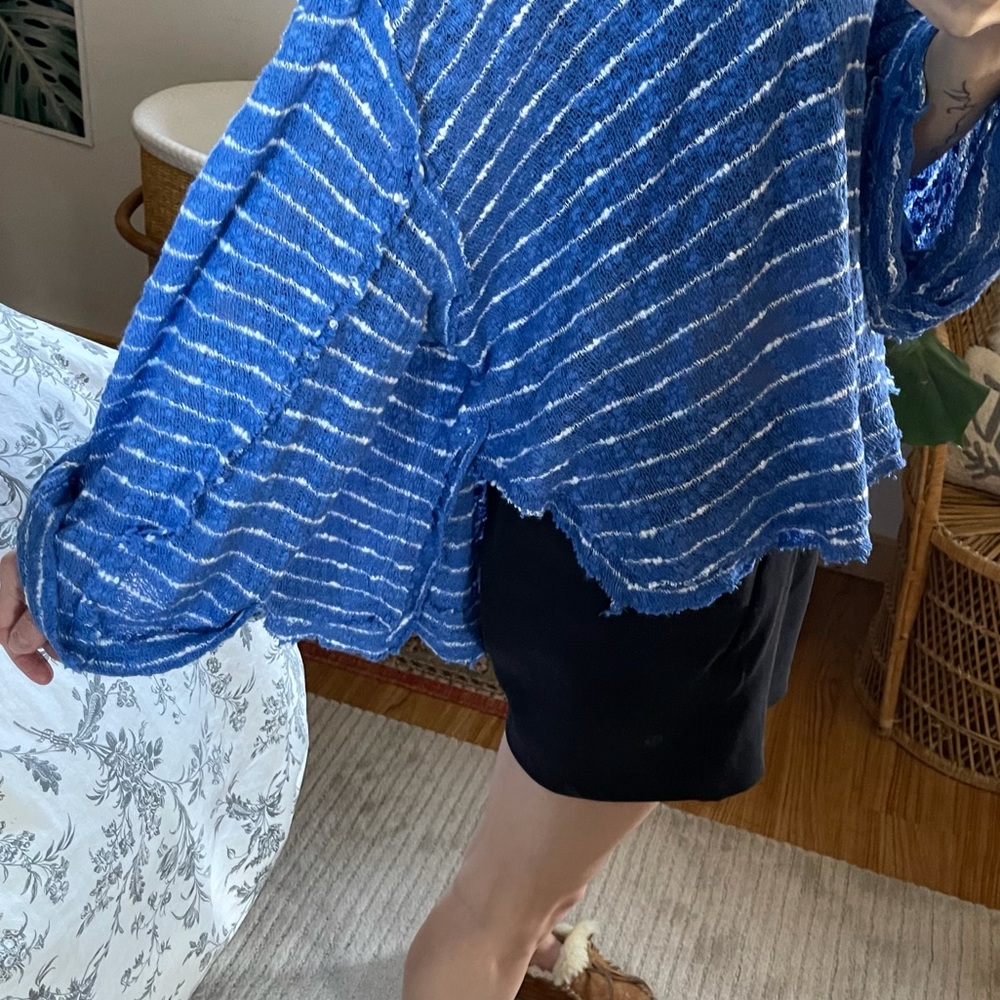 •SOLD• Free People Island Girl Hacci Striped Top - Picture 3 of 7